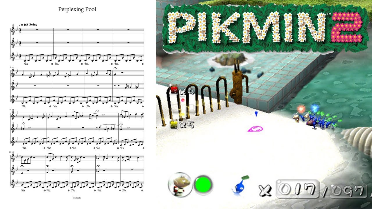 Perplexing Pool - Pikmin 2 music sheet for piano