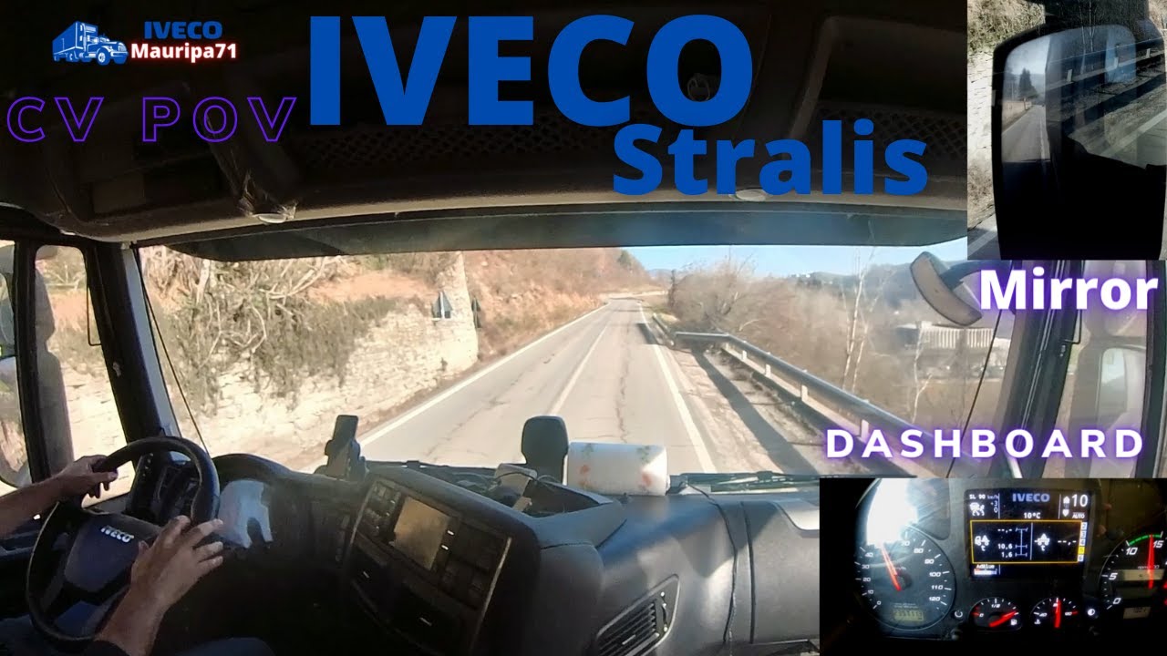 IVECO STRALIS POV DRIVING || 3 telecamere sulla strada