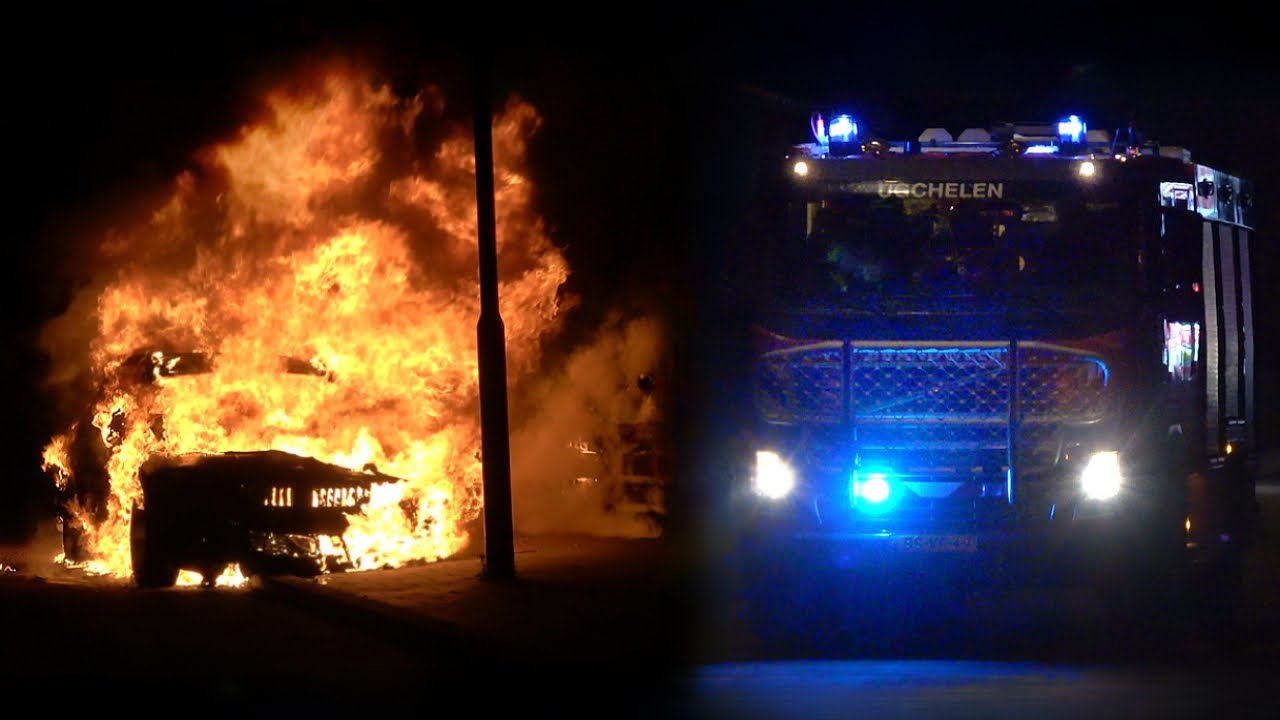 Hevige brand verwoest auto tijdens Oud & Nieuw in Apeldoorn - Brandweer Ugchelen met spoed onderweg!