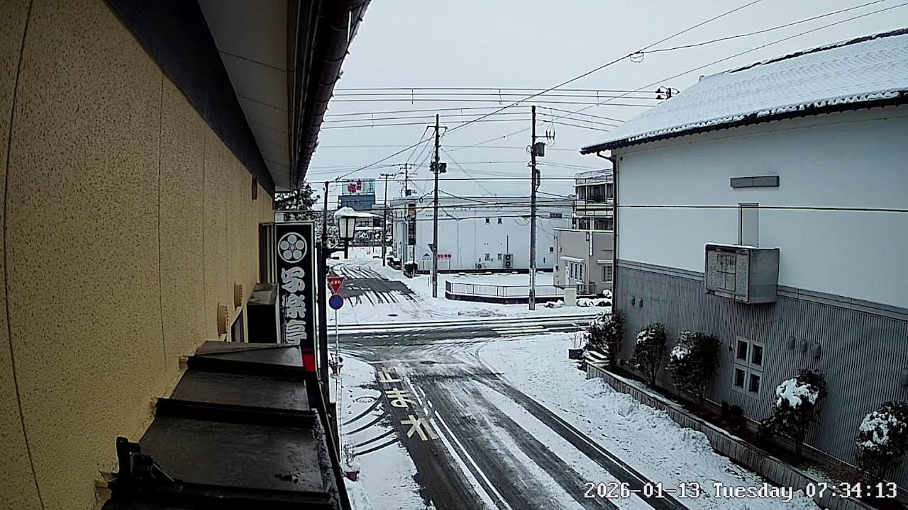 山形県天童市東本町広重美術館前ライブカメラ Yamagata Tendo Live camera.world.cam