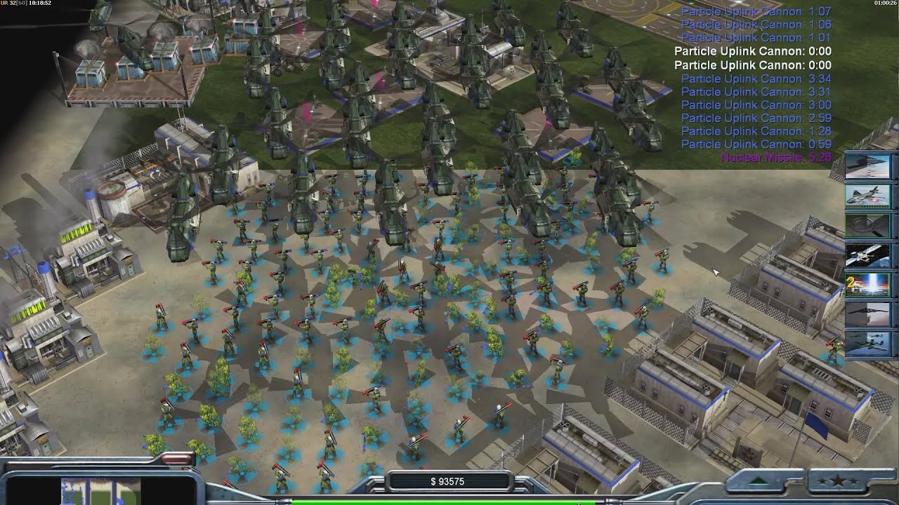 USA Air Force - Command & Conquer Generals Zero Hour - 1 vs 7 HARD Gameplay