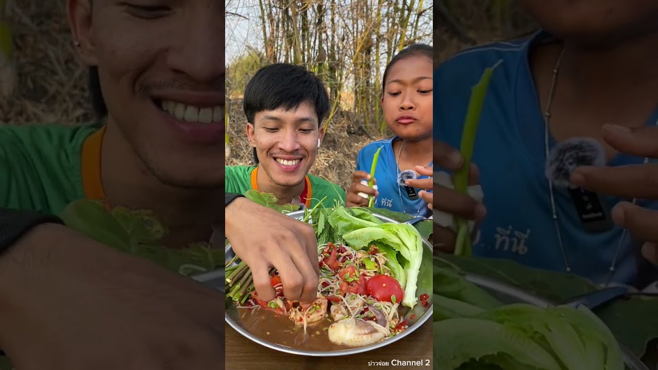 ตำซั่วหนวดหมึกกุ้งสุกนัวๆ (คลิปเต็ม)   #แซ่บคัก #บ่าวจ่อย