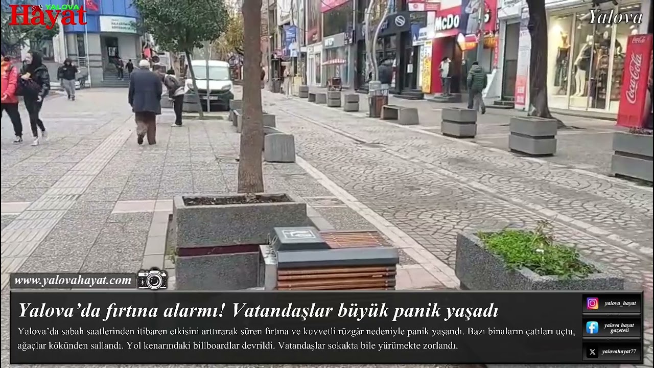 Yalova’da fırtına alarmı! Vatandaşlar büyük panik yaşadı