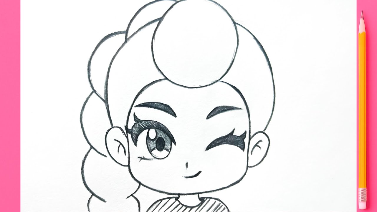 Dibujos fáciles – Cómo dibujar a Rumi de K-pop Hunter paso a paso ✏️🎤 | Tutorial 2025