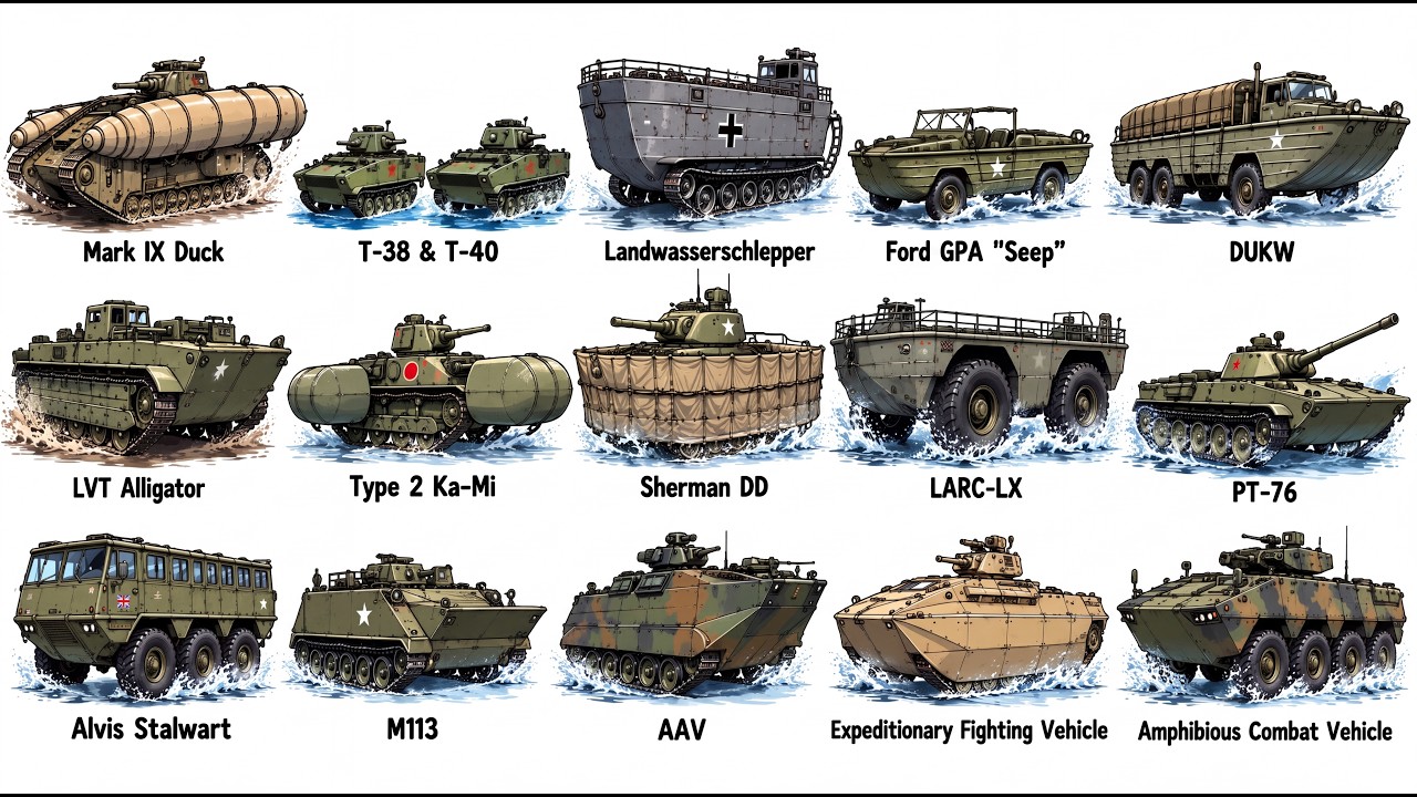 15 Weirdest Amphibious Military Vehicles Ever Built