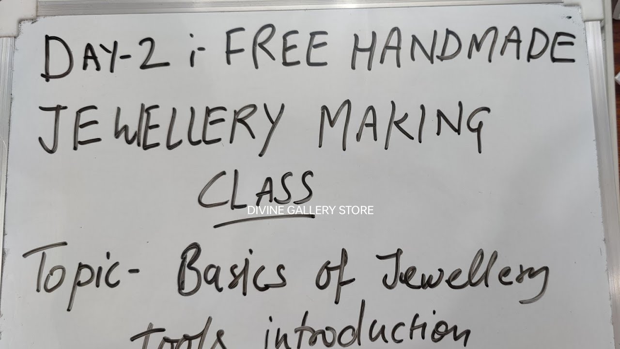 Day 2:- Free Handmade Jewellery making class @manjukushwaha