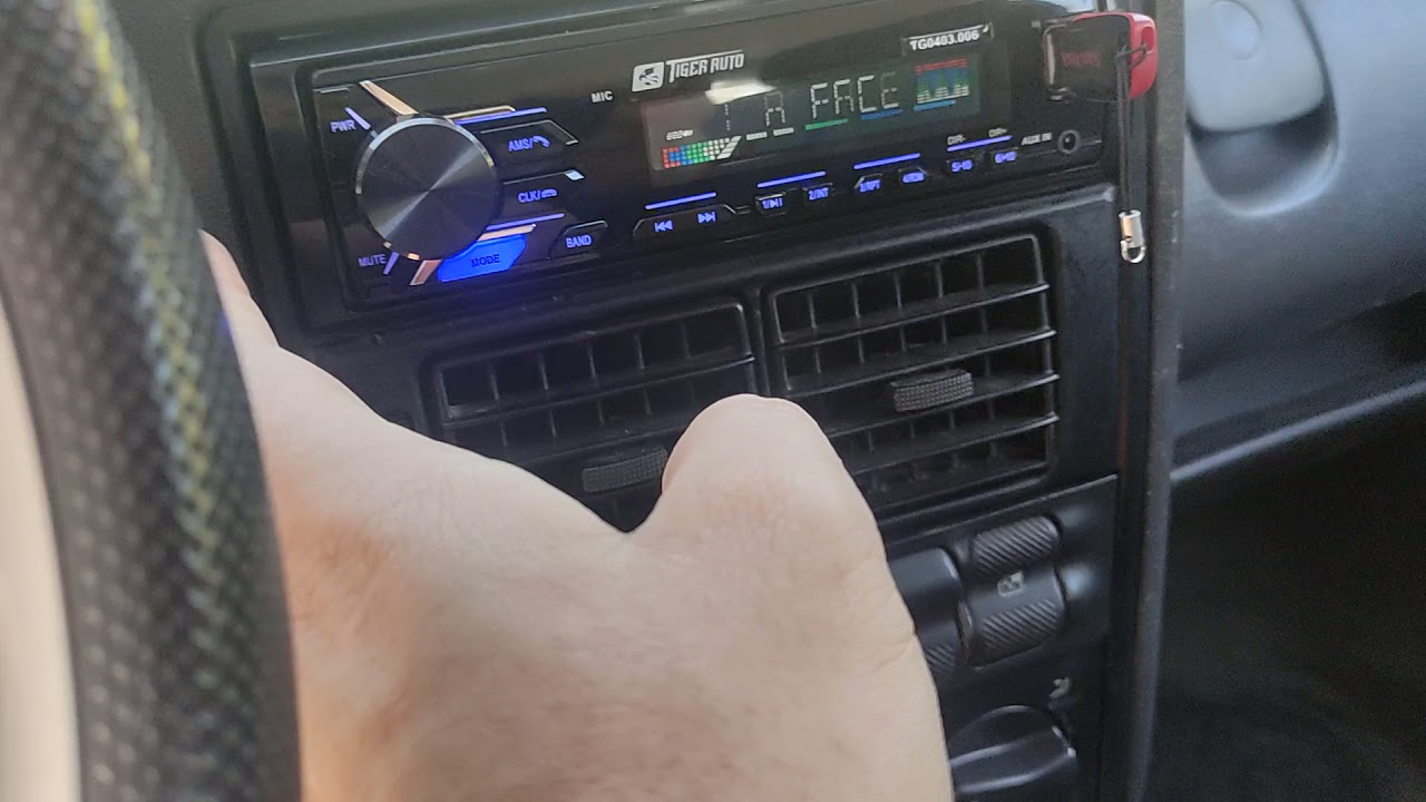Radio tiger auto usb e kit bravox no gol