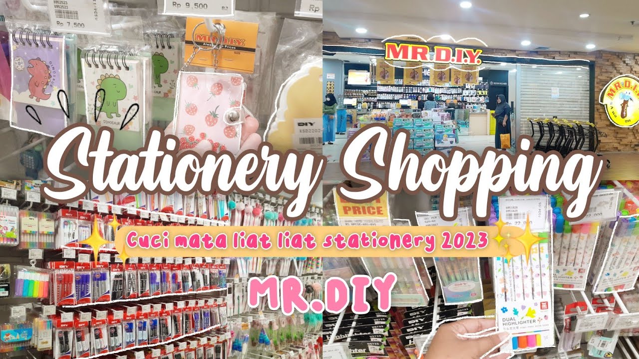 Vlog Stationery Shopping 2023✨🛍️ || (MR.DIY) Indonesia #9