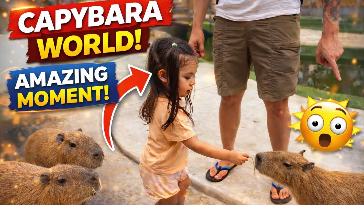 Capybara Family Day in Ko Samui Thailand