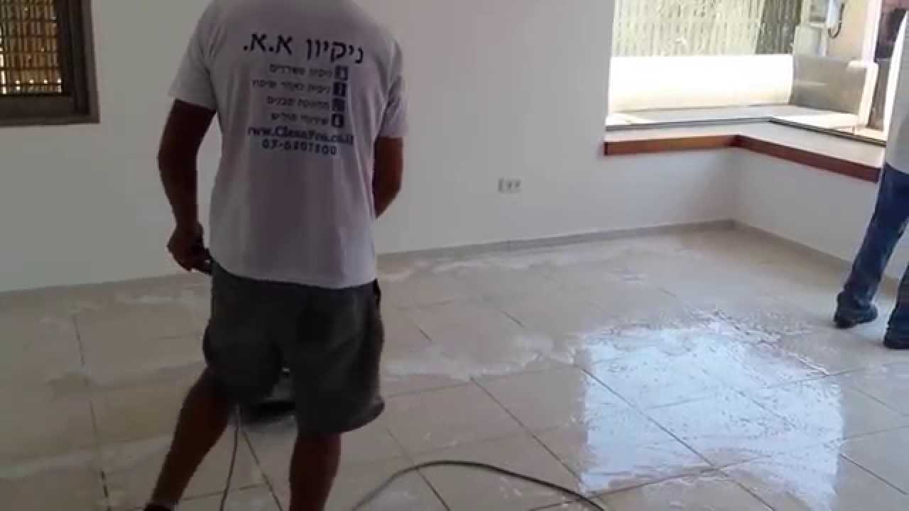 קרצוף מרצפות ע