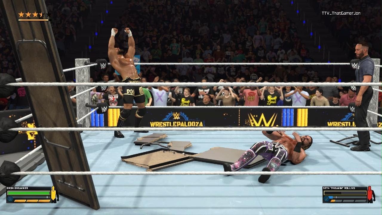 Bron Breakker vs. Seth Rollins - WWE 2K26 Gameplay