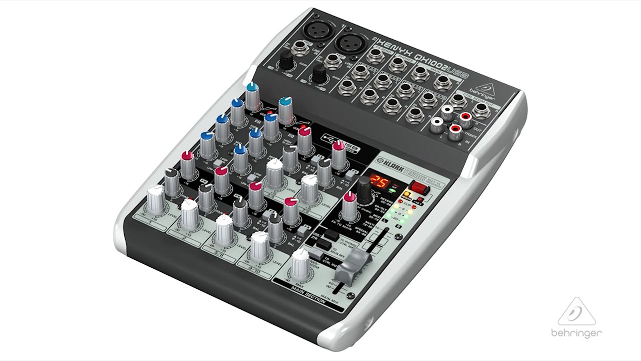 XEYNX QX1002USB Small Format Mixer & USB Audio Interface