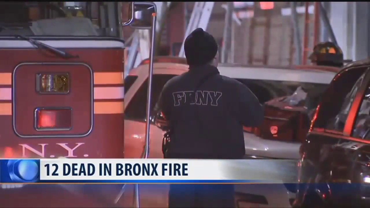 National weather and Bronx fire