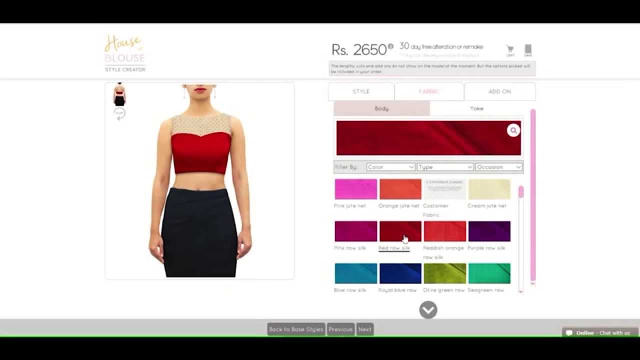 #17 of 'How to design' series I Customizing blouse design on houseofblouse.com