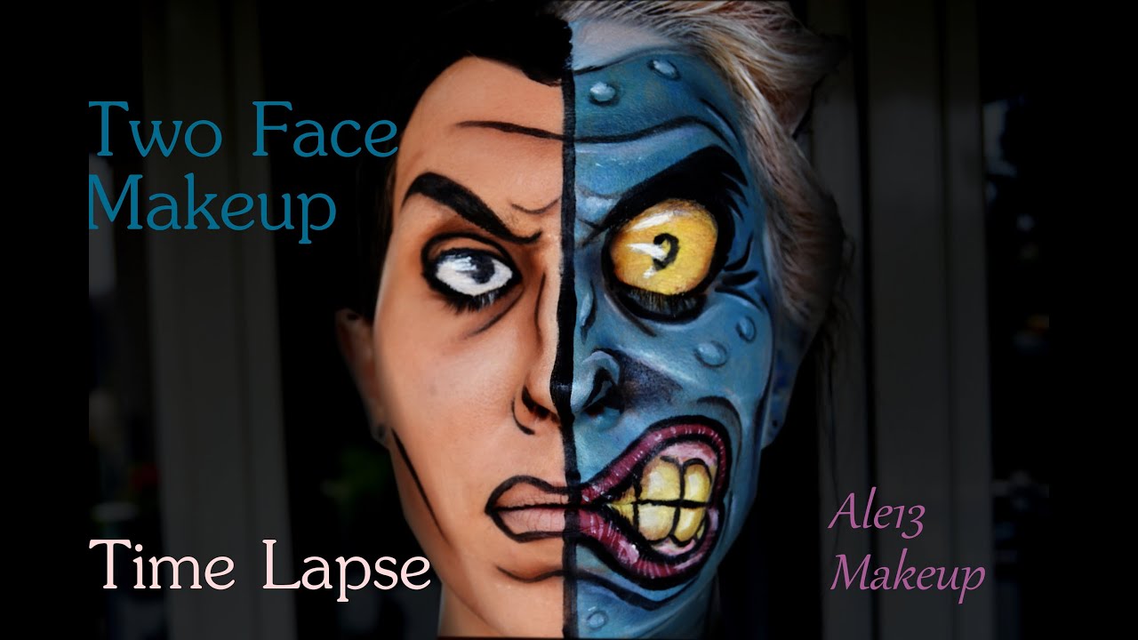 Two-Face (Cartoon) Makeup TIME LAPSE - Ale13's Make Up