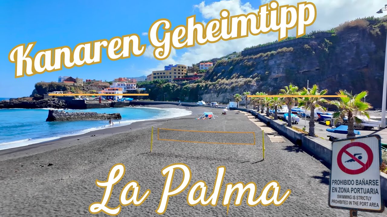 “Playa Puerto de Espindola La Palma: Wunderschöner Fischerhafen & Traumstrand mit Lifeguard! 🚤🌴”