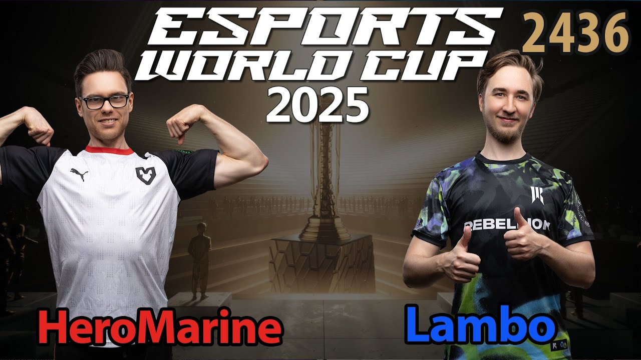 🇩🇪 Deutsches Duell 🇩🇪 - HeroMarine (T) vs Lambo (Z) - Esports World Cup 2025 - Starcraft 2 - 2436
