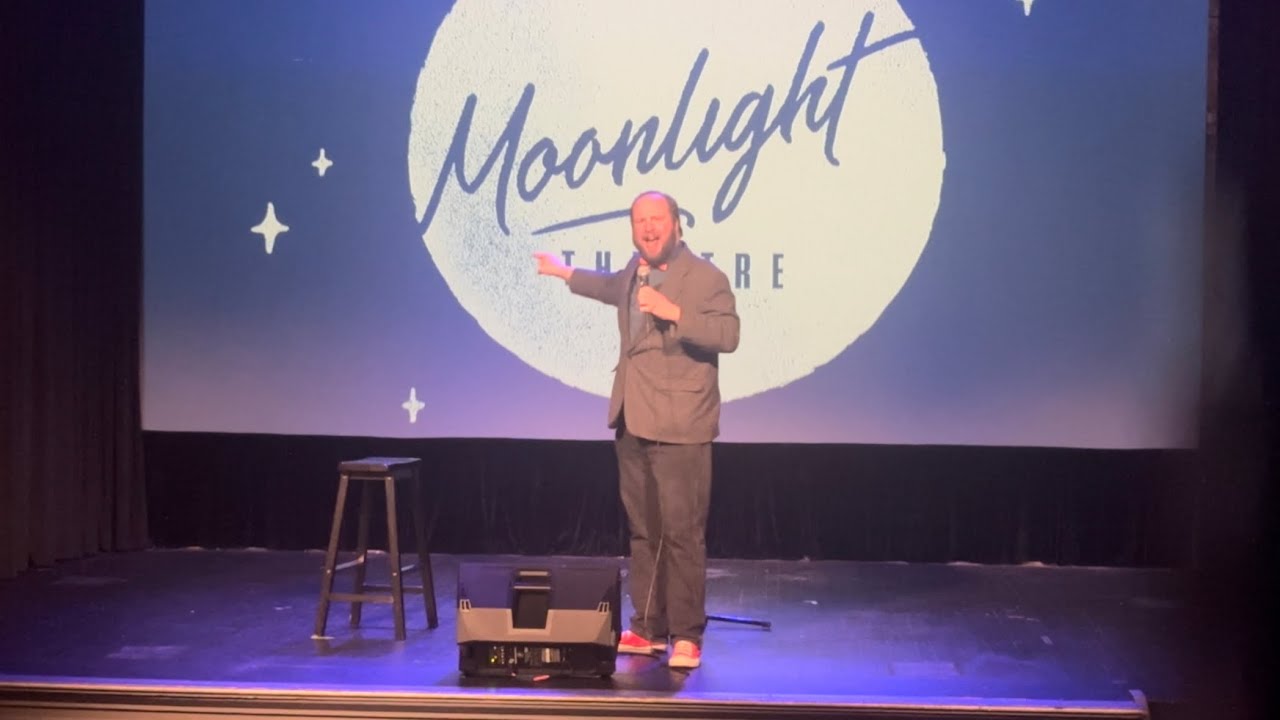 Professor of Comedy Aaron Kozbial at the Moonlight Theater