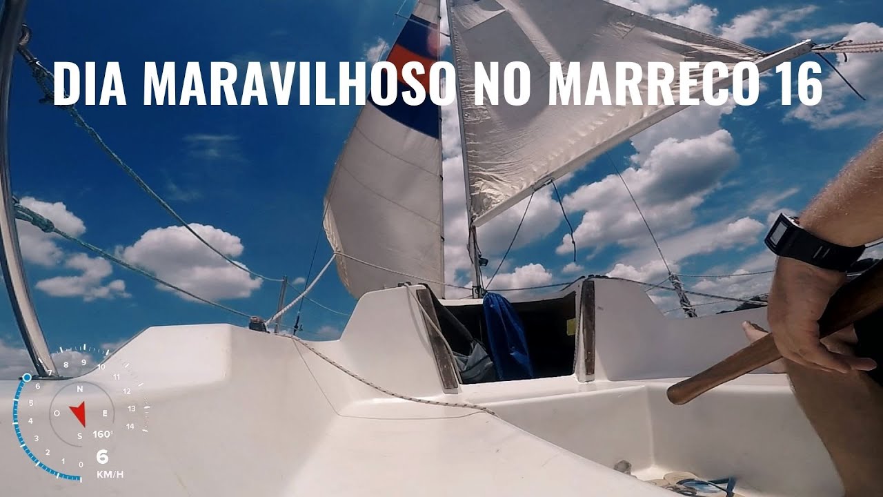 Velejando no marreco 16 pés sem cortes (saindo do encalhe até chegar no píer)