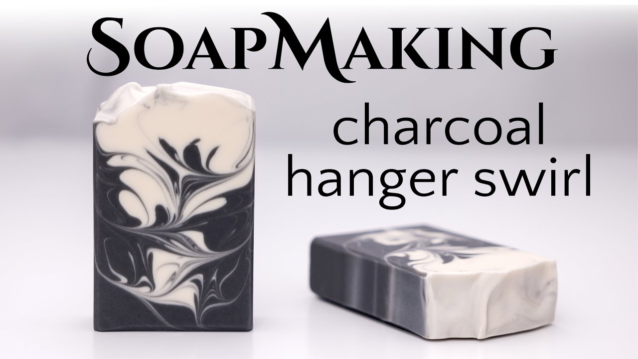 Charcoal Hanger Swirl Soap Making