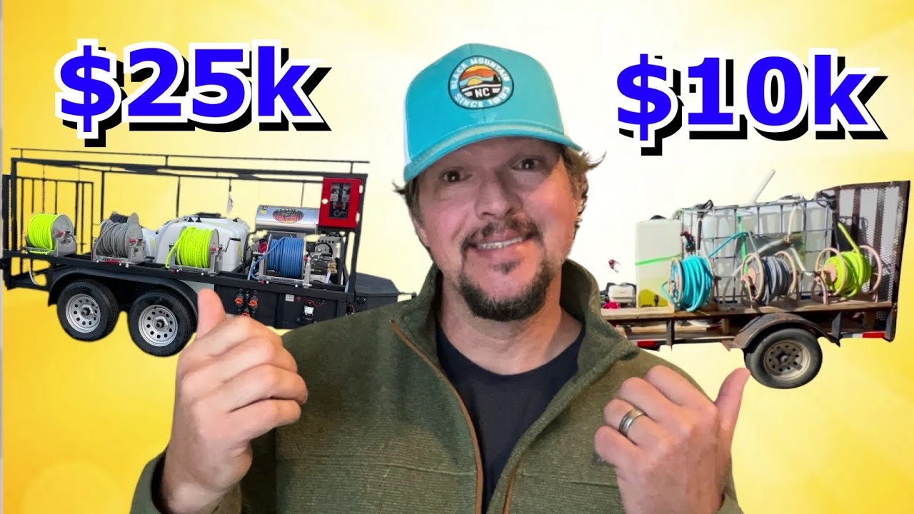 Budget Trailer vs. Pro Trailer (Pressure Washing Trailer Walkthrough)