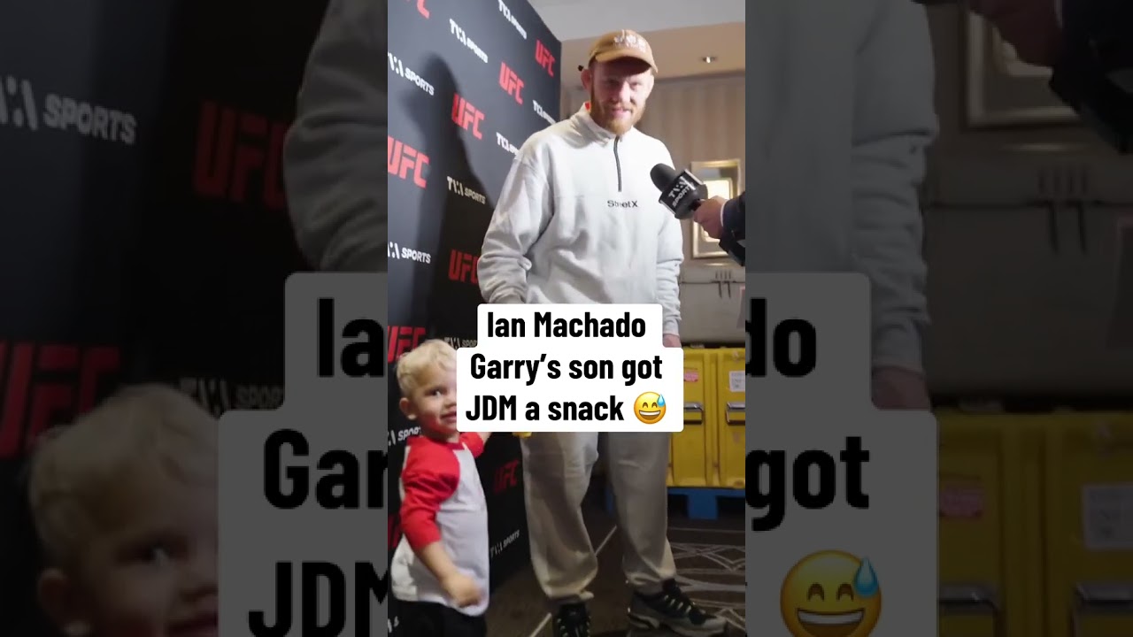 Ian Machado Garry's son helping Jack Della Maddalena with his weight cut 😅  (via @iangarry/IG)