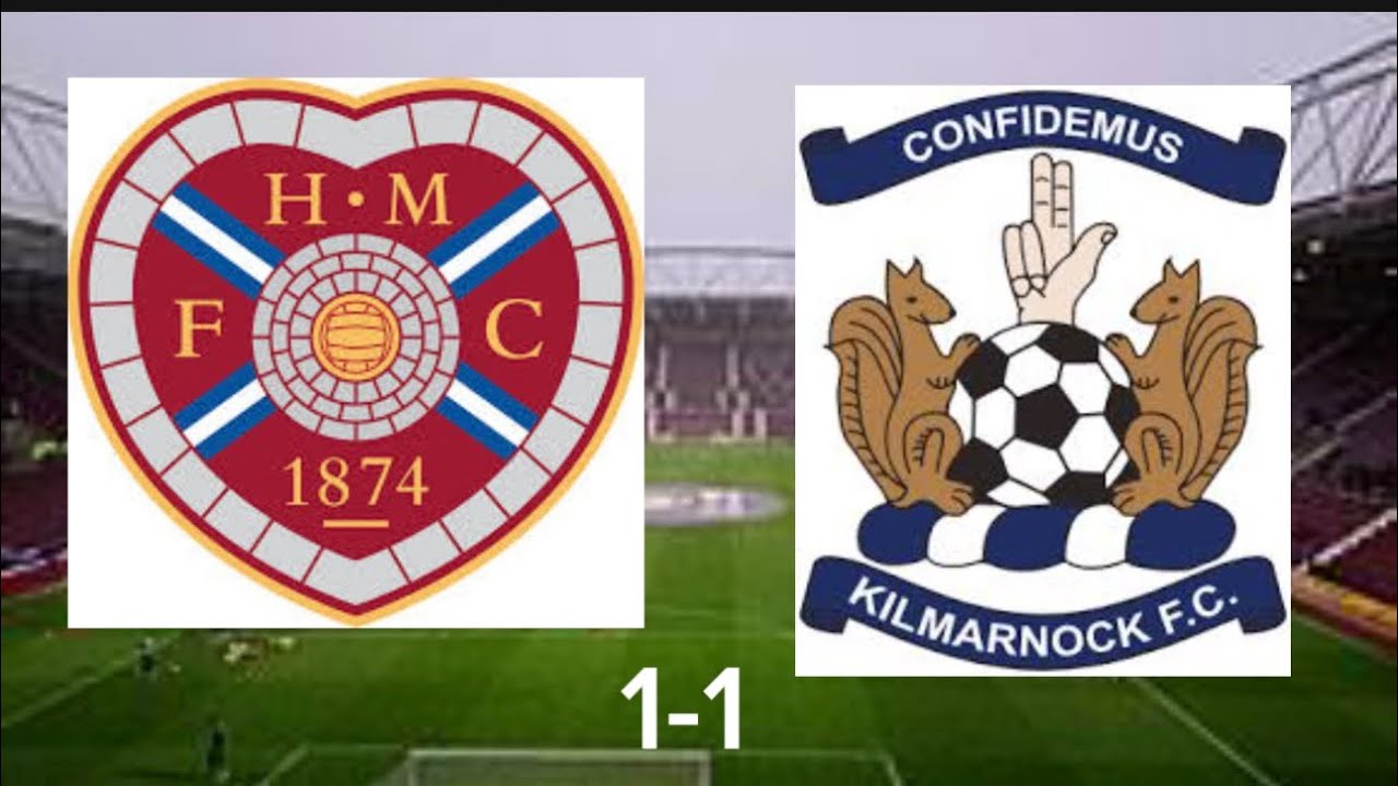 First Festive fixture as Hearts throw away the lead in the last minute against Kilmarnock 