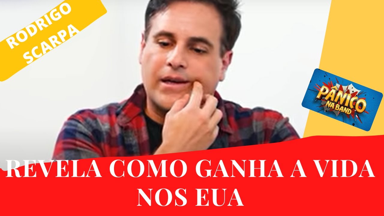 Rodrigo Scarpa (rep&oacute;rter Vesgo do P&Acirc;NICO) SUSTENTO NOS EUA?