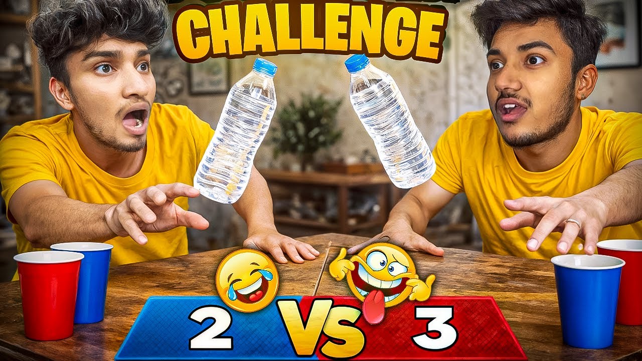 EXTREME Bottle Flip Challenge 😱 | Challenge Video | indian challenge video | Fun Challenge  #viral