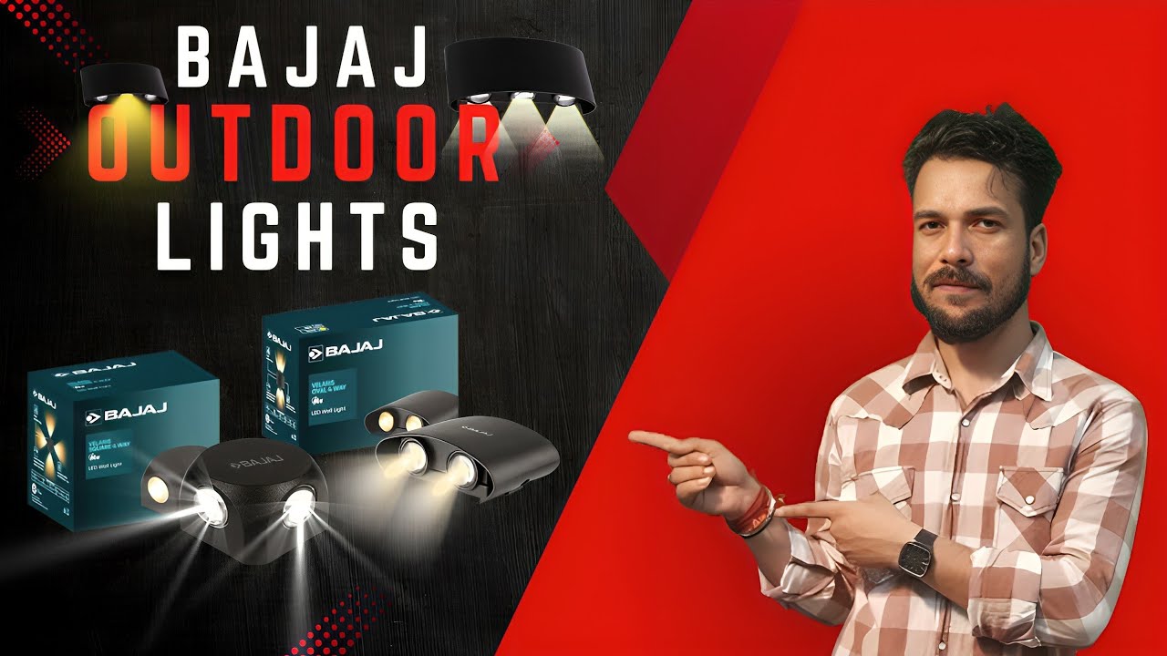 Bajaj Velaris Oval & Square LED Outdoor Wall Lights Review | Waterproof RGB & WDL Fancy Lights 2025