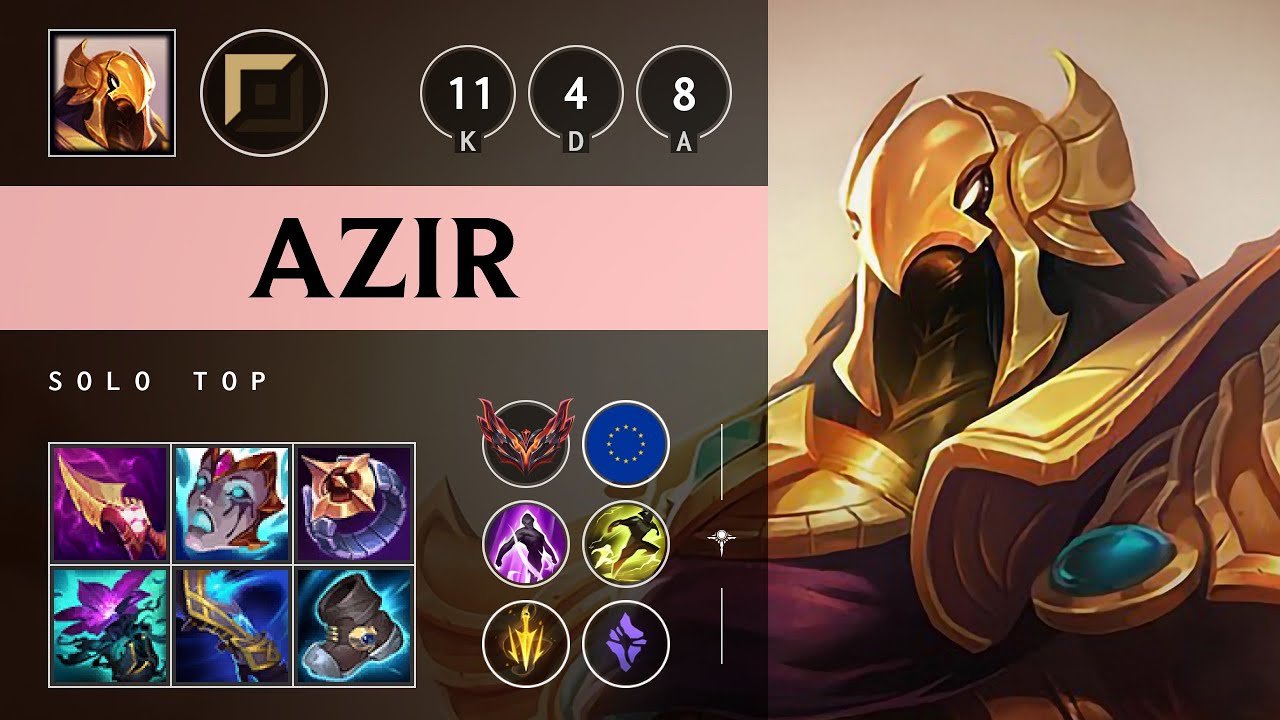 Azir Top vs Sion - EUW Grandmaster Patch 25.17