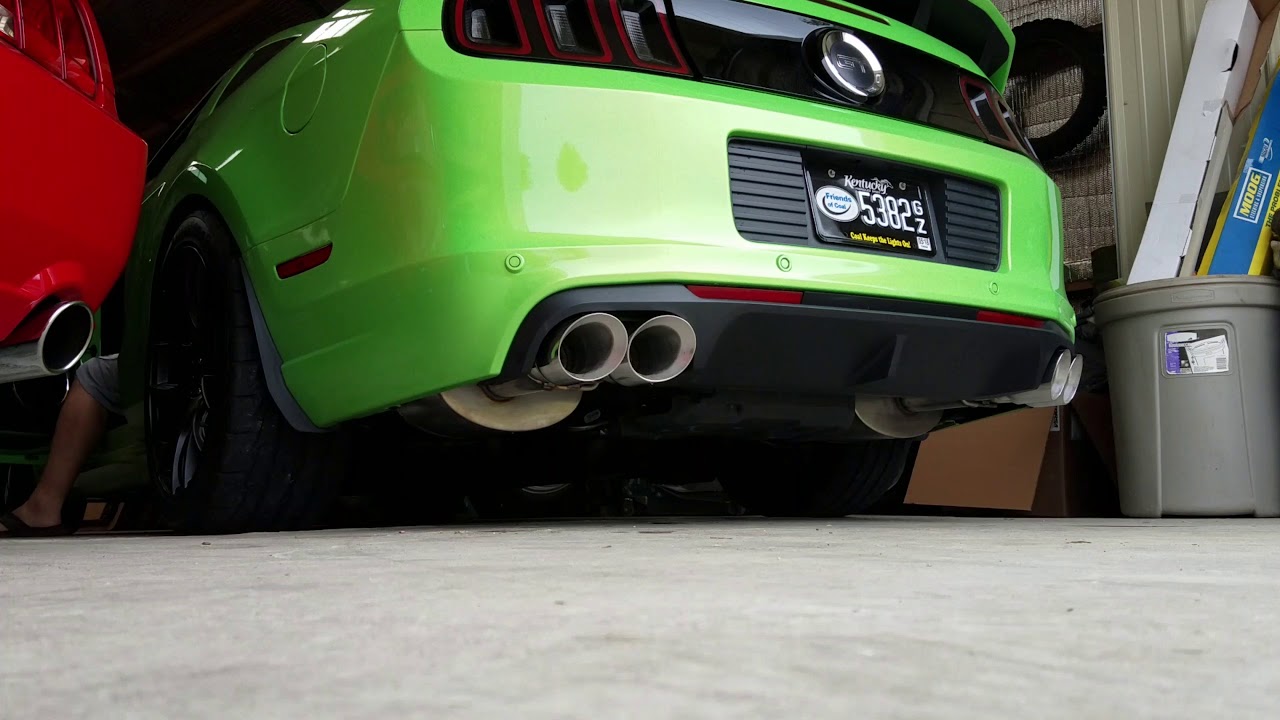 2013 Mustang gt Corsa xtreme quads with stock cats and resonators