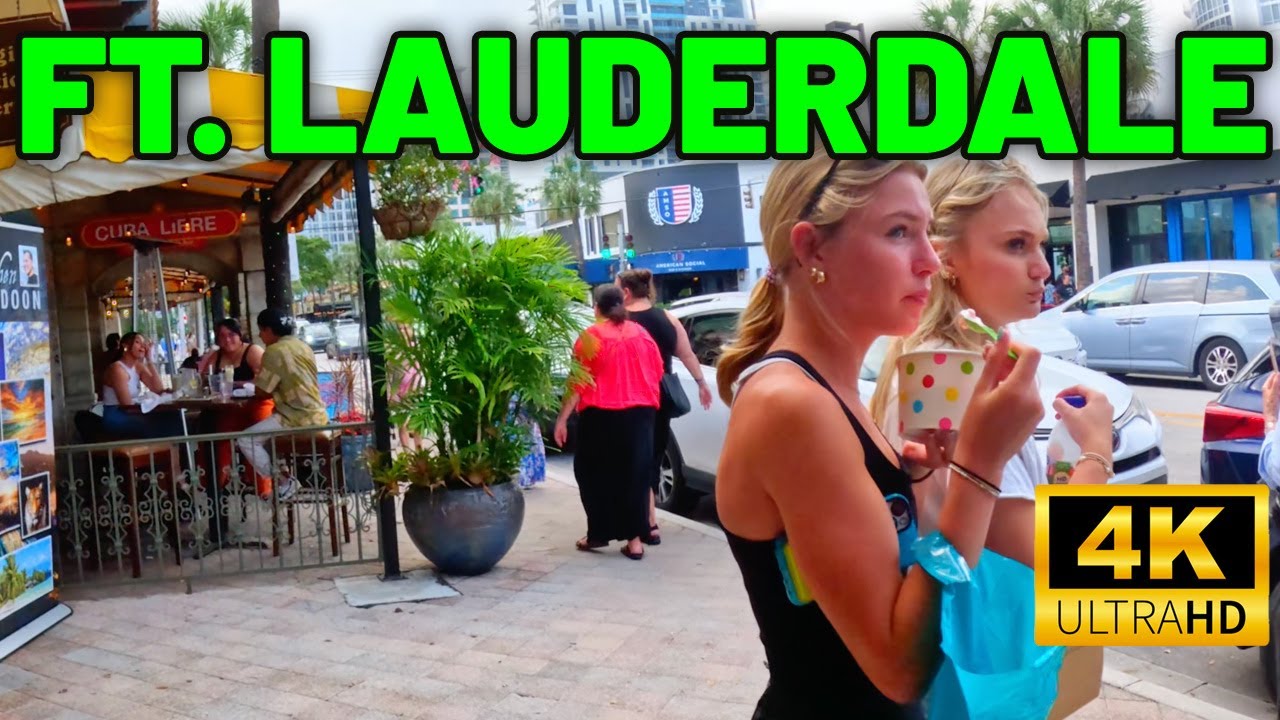 Full Walk Through Fort Lauderdale Downtown Area