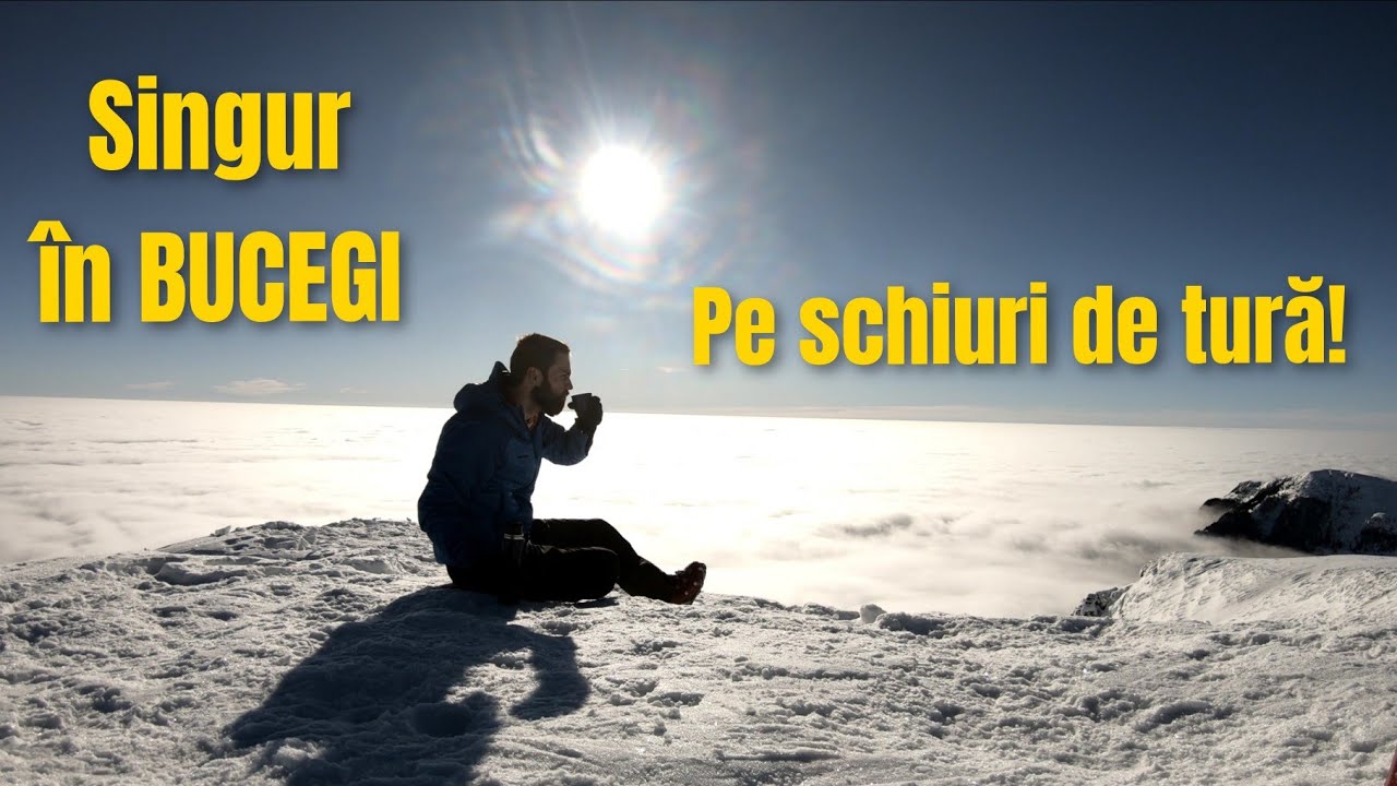 Singur in Bucegi pe schiuri de tura! | Muntii Bucegi