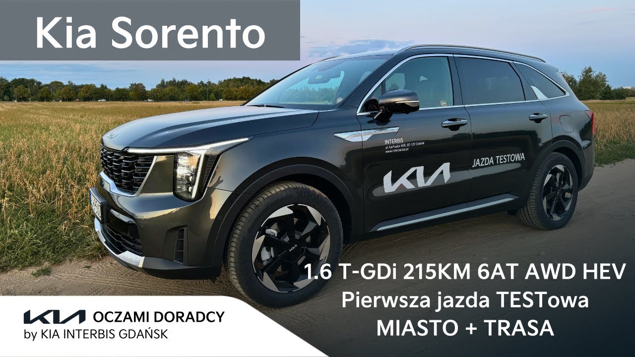 Nowa Kia Sorento [1.6 T-GDI 215KM 6AT AWD HEV] Pierwsza jazda TESTowa MIASTO + TRASA