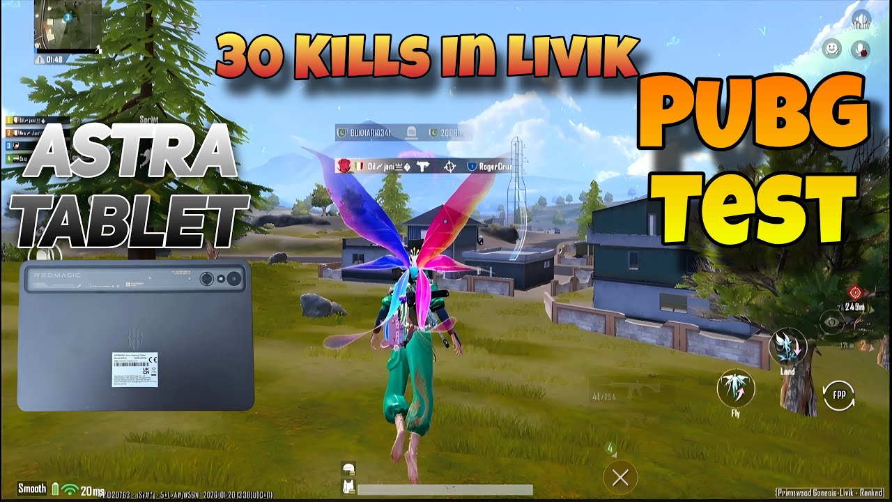 PUBG MOBIE TEST ON RED MAGIC ASTRA TABLET || 30 KILLS ON LIVIK MAP RUSH GAMPLAY || UPDATE 4.2