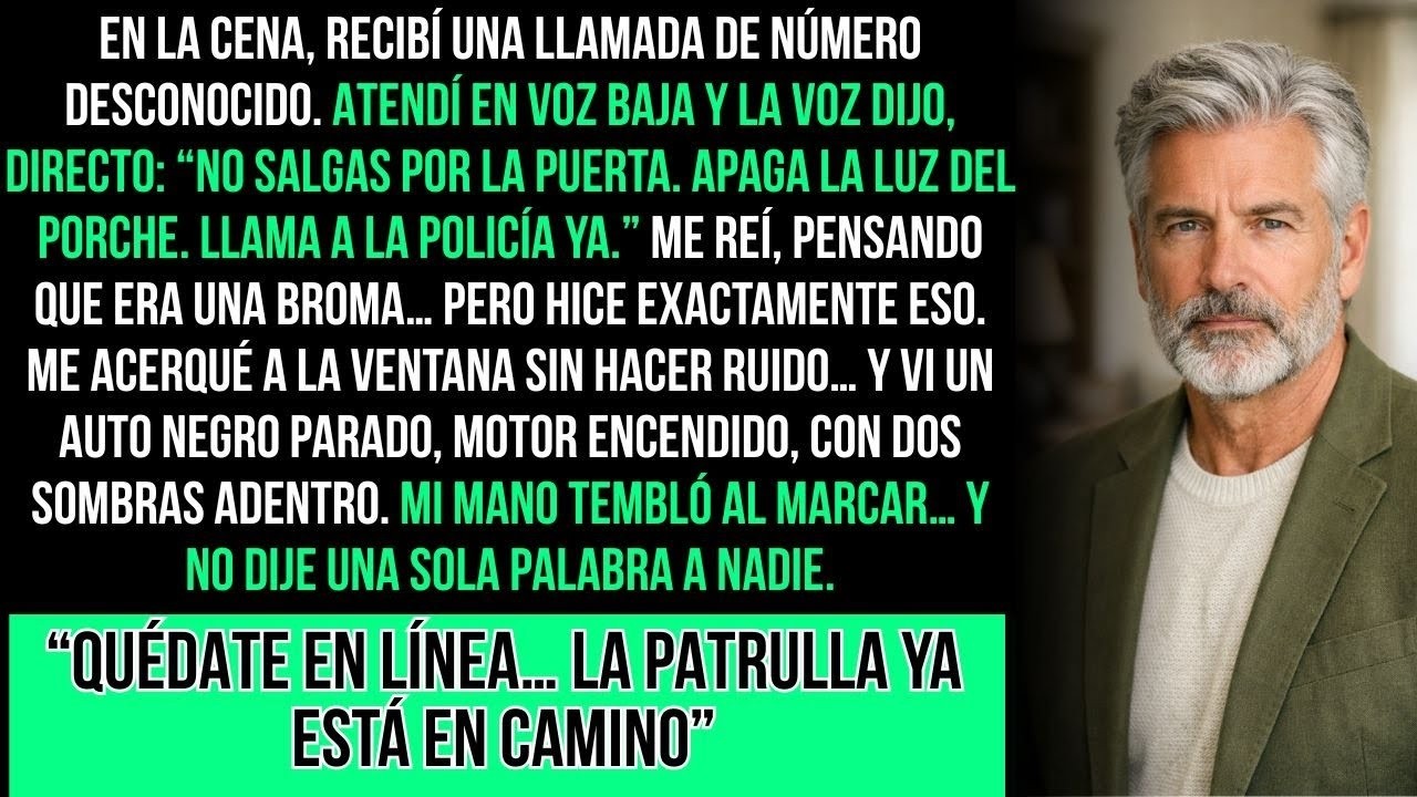 En La Cena, Llegó Un SMS： “No Salgas Por La Puerta… Ya Están Afuera  Llama a la Policía” Pero