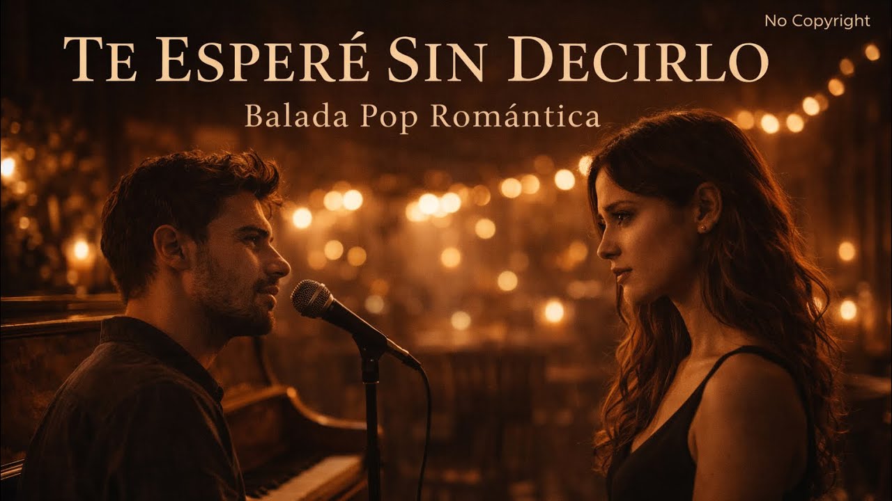 Te Esperé Sin Decirlo ❤️ Balada Pop Romántica en Español | Canción de Amor Latina (No Copyright)