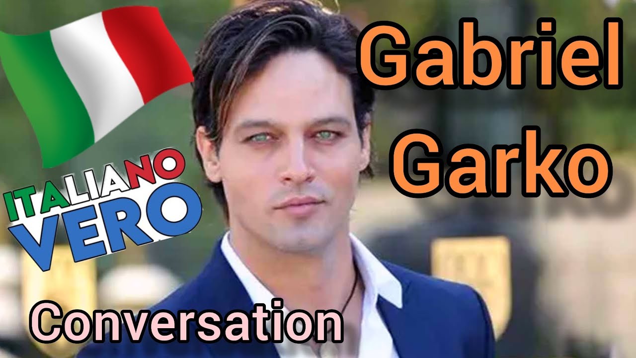Interview with italian actor Gabriel Garko Italian subtitles. Learn italian language. Podcast