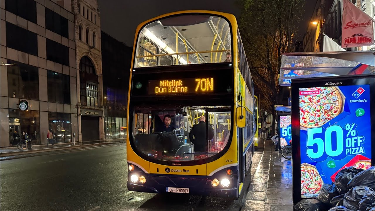 Dublin Bus | Wright Eclipse Gemini 1 Volvo B9TL VG7 | Route 70N - Dunboyne | (08-D-70007)