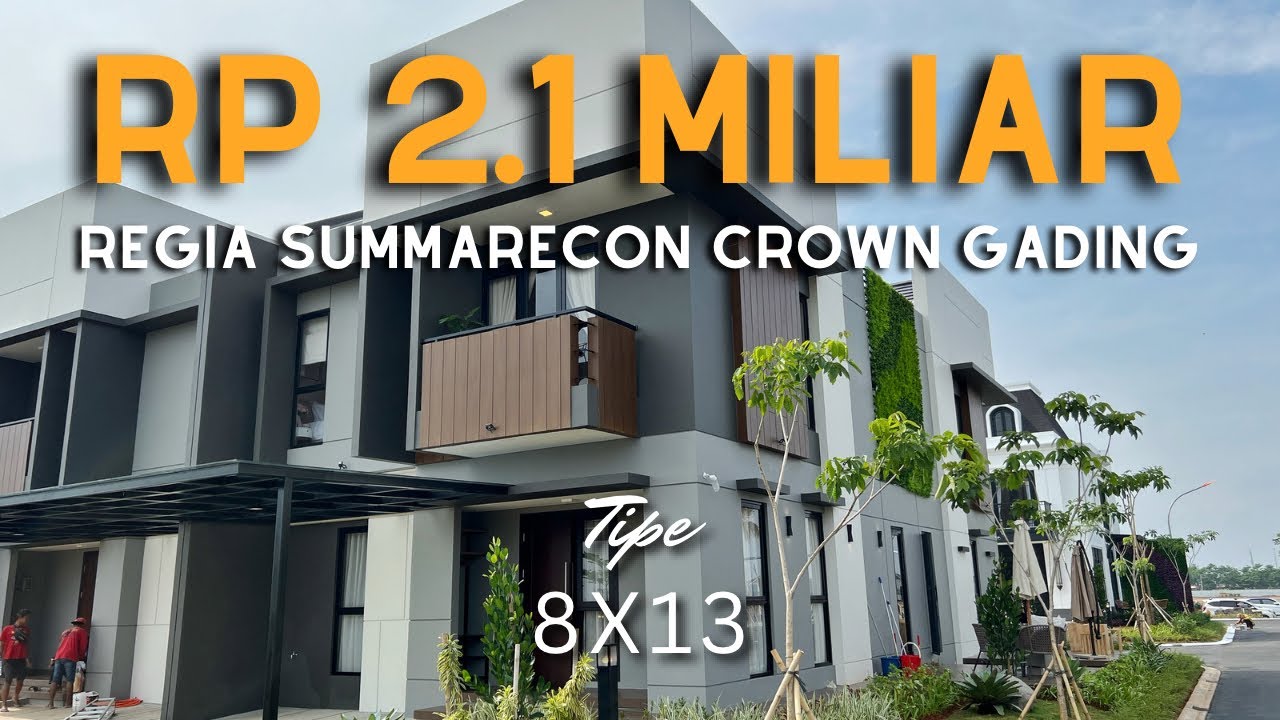 Taman semi indoor nya asik banget ! REGIA summarecon crown gading tipe 8x13