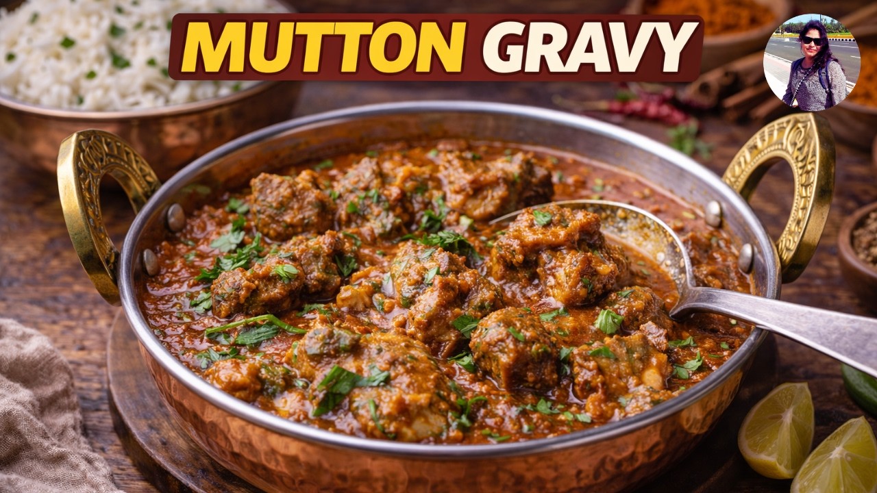 Mutton Gravy Recipe | मटन ग्रेवी | Restaurant Style Mutton Curry | Easy & Spicy | DHABA STYLE MUTTON