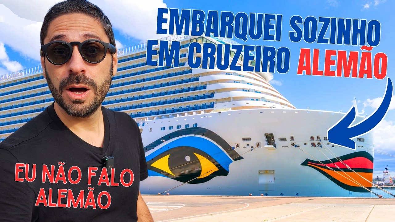VIAJEI SOZINHO NA MENOR CABINE DO MAIOR CRUZEIRO ALEMÃO (MAS EU NÃO FALO ALEMÃO)