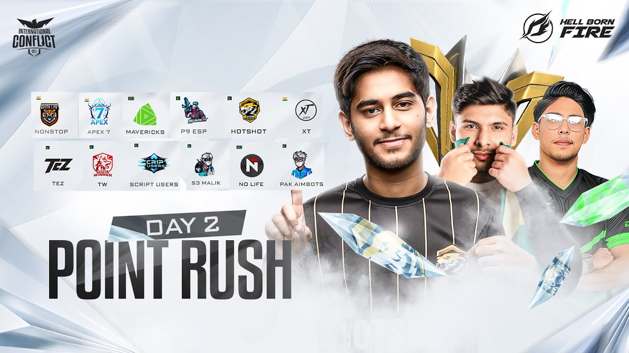 HOTSHOT🇵🇰 vs NG🇮🇳 vs AIMBOT🇵🇰 vs MVK🇧🇩 vs XT🇮🇳 vs SU🇵🇰  | GRAND FINAL POINT RUSH DAY 2🔥 | FREE FIRE