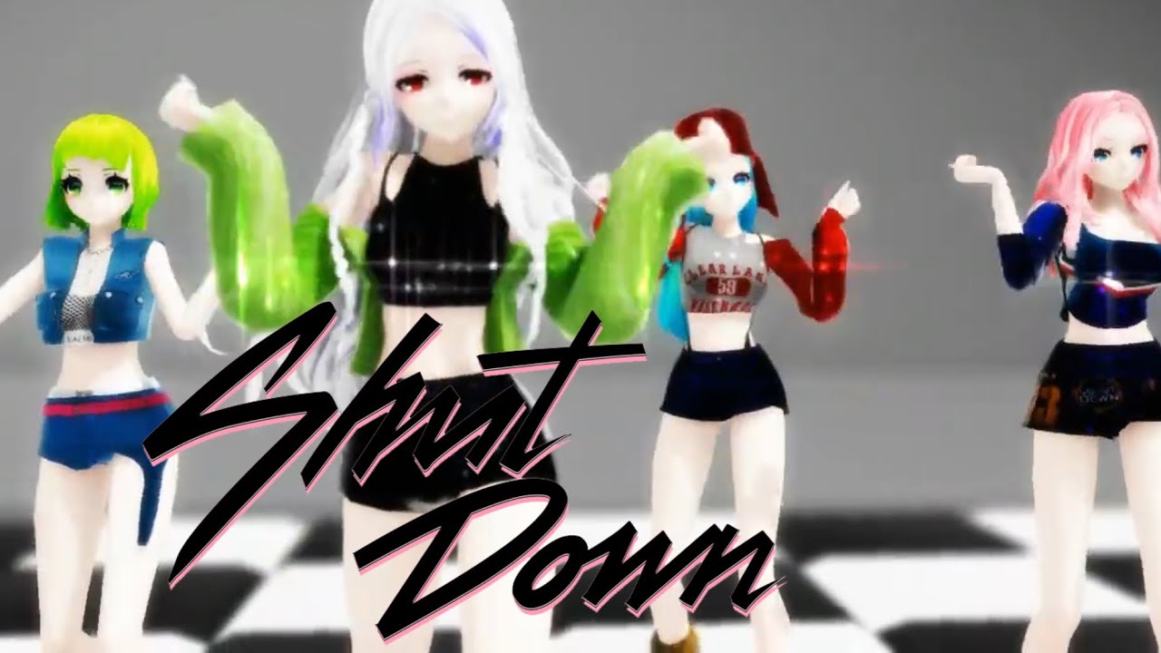 [MMD]BLACKPINK-SHUT DOWN||MIKU LUKA HAKU GUMI||READ DESC