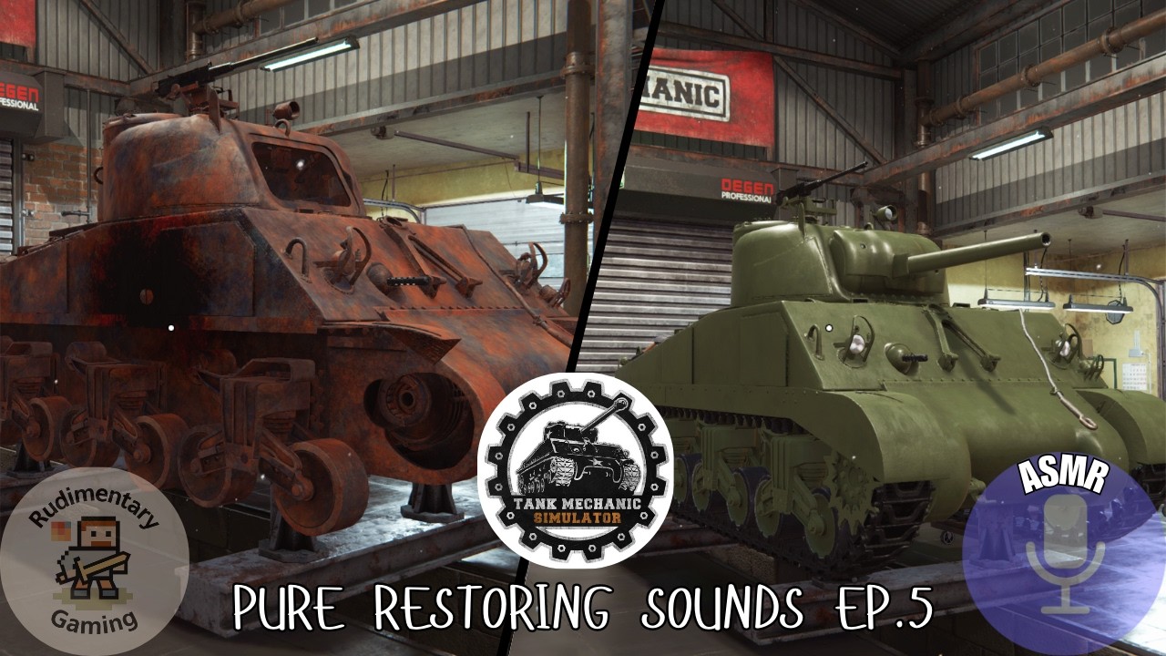 Tank Mechanic Simulator ASMR Ep.5: No Talking, No Music - Full Tank Restoration ( Pure Sounds) 🔇🛡️