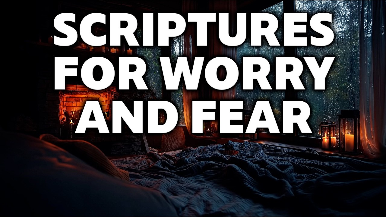GOD HEALS YOU WHILE YOU SLEEP | Calm Bible Verses for Night Worries ( with Rain)
