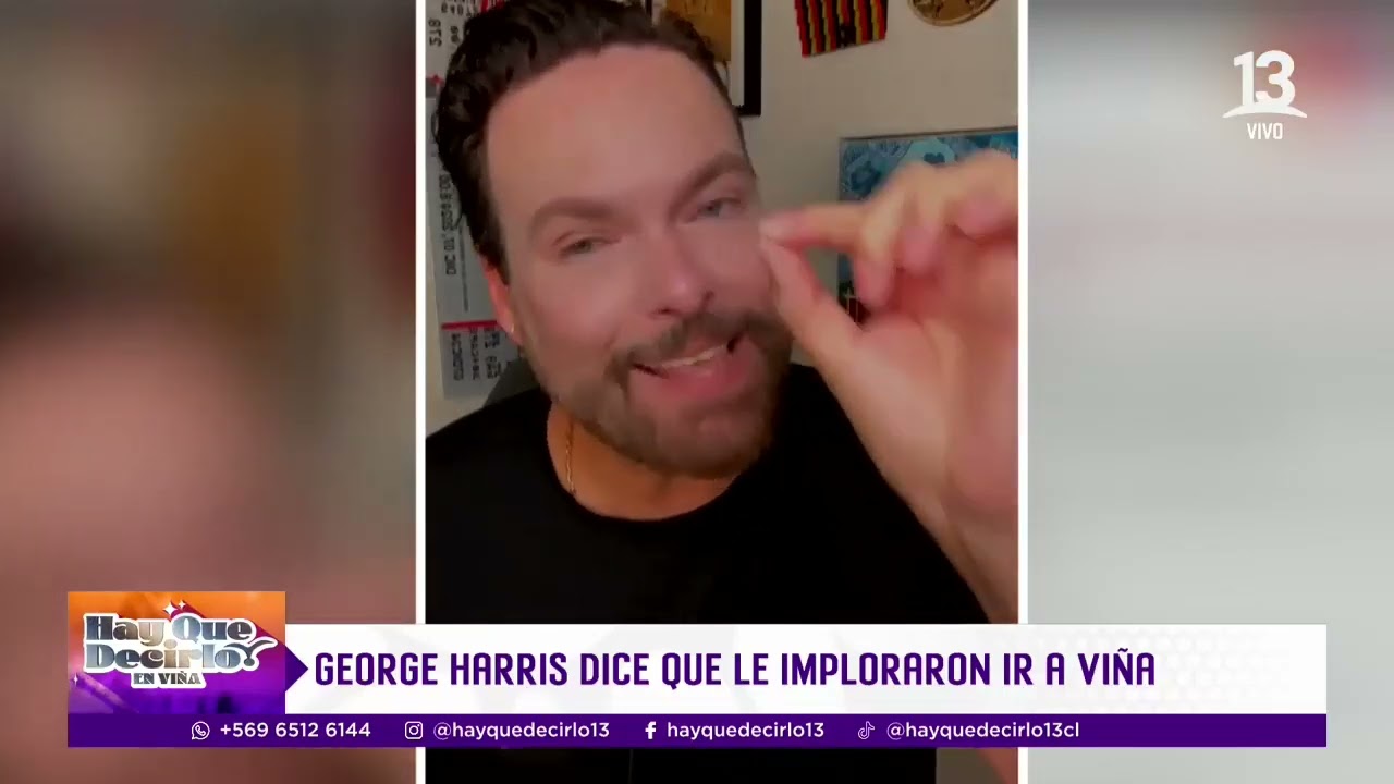 Director del Festival Viña del Mar arremete contra George Harris | Hay Que Decirlo | Canal 13