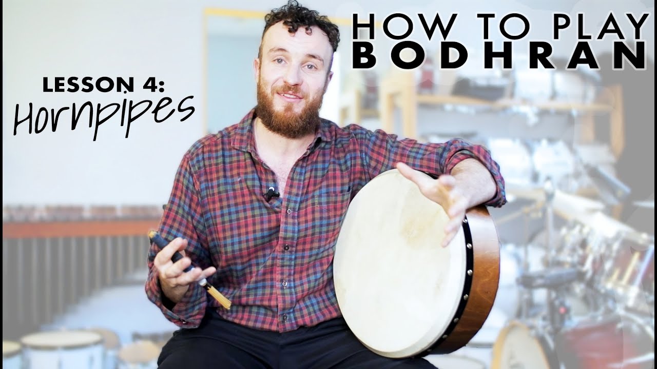 КАК ИГРАТЬ В БОДХРАН: Игра в HORNPIPES на БОДХРАНЕ с тремя простыми схемами для начинающих — УРОК 4