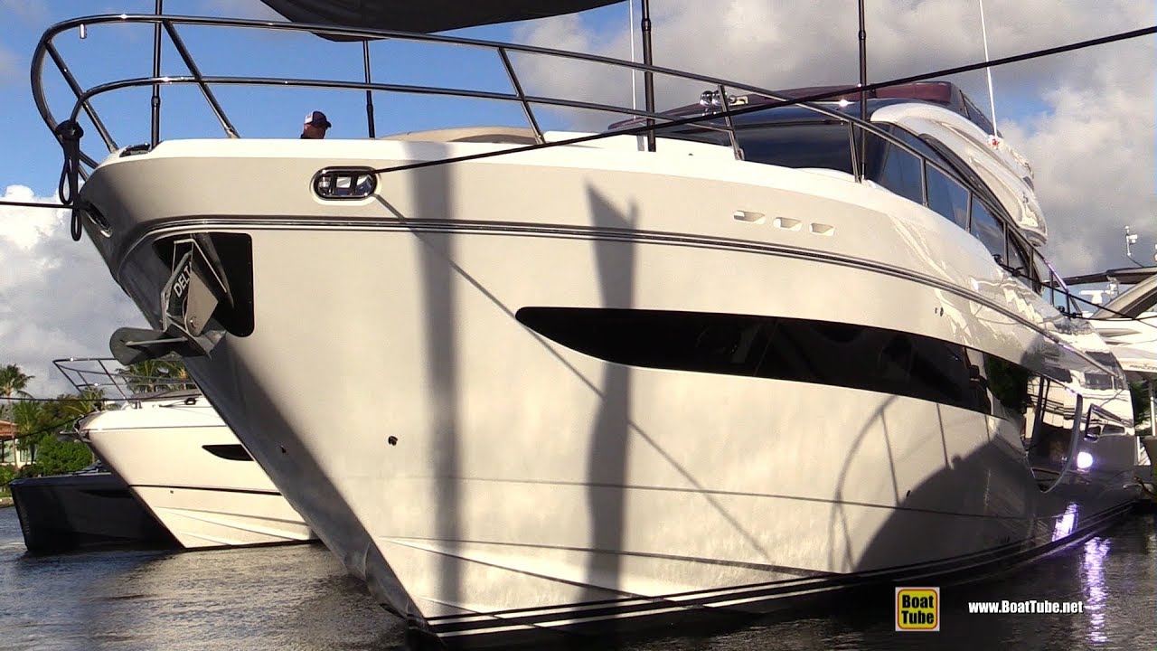 2020 Princess S78 Luxury Yacht - Walkaround Tour - 2019 FLIBS